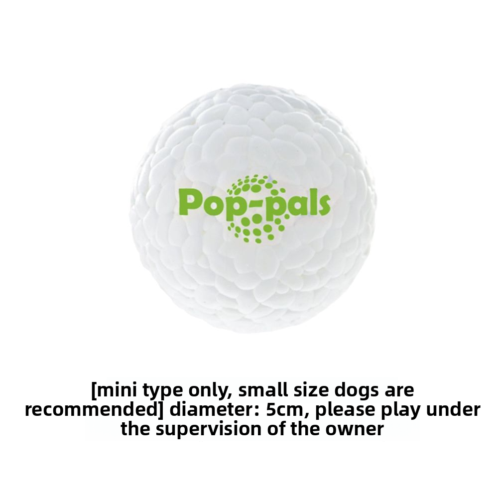 Popping ball dog toy