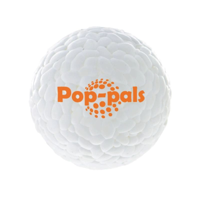 Popping ball dog toy