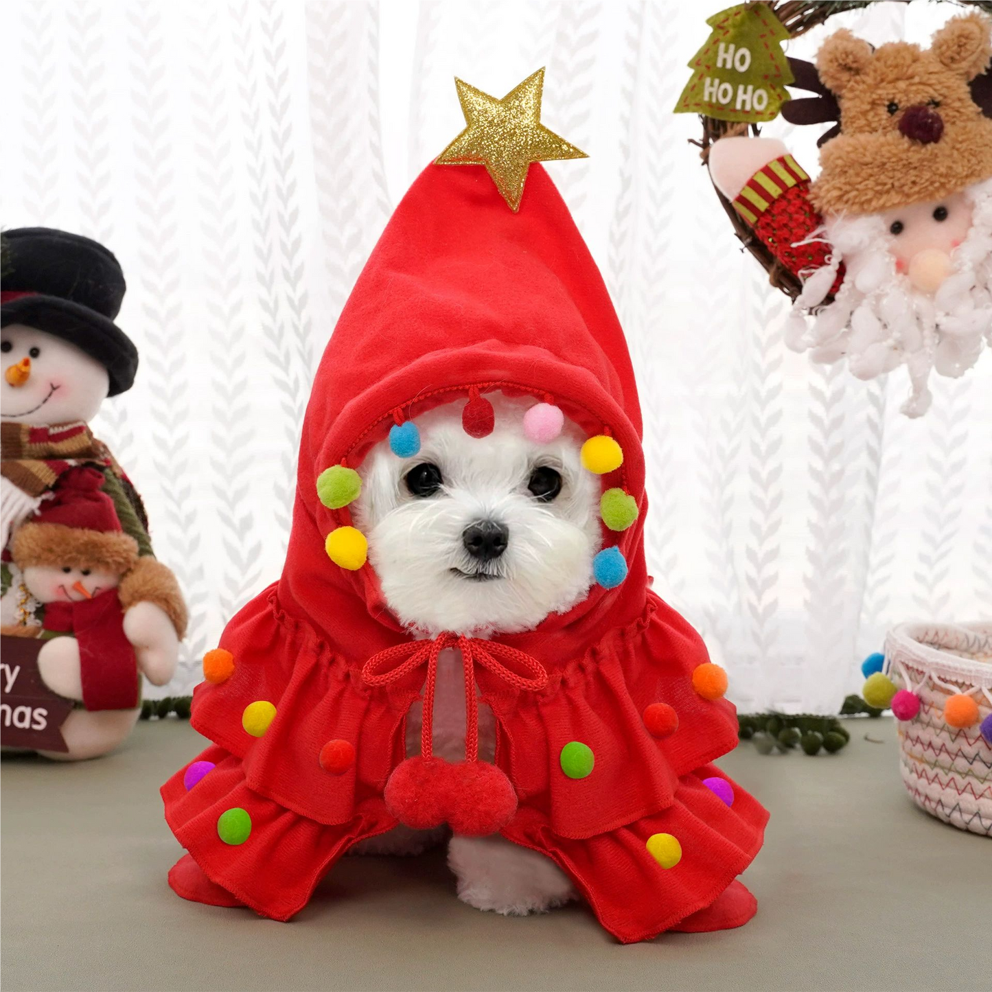 PET CHRISTMAS CAPE