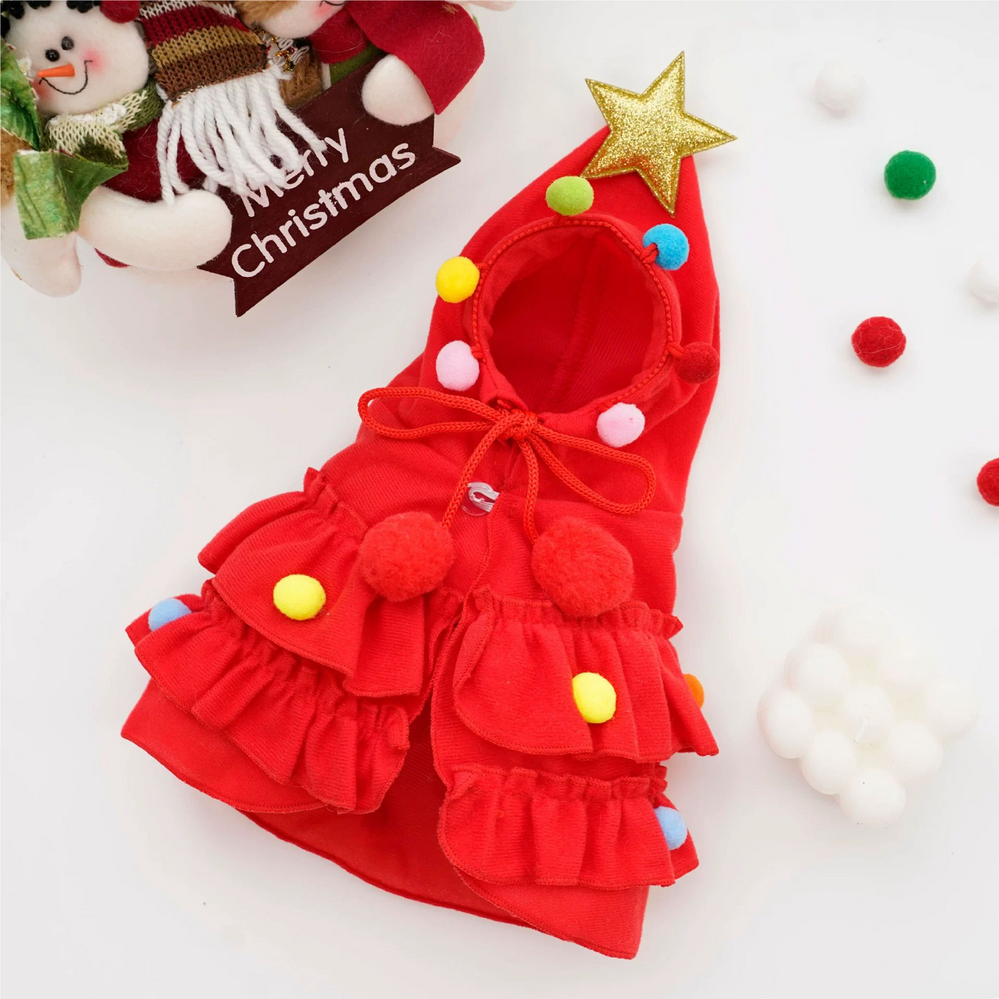 PET CHRISTMAS CAPE