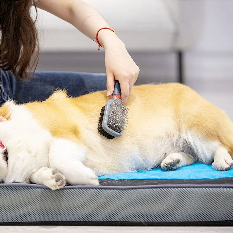 Pet hair-removing combs
