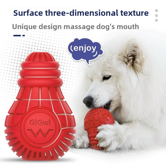 Dog toy treat-dispensing ball