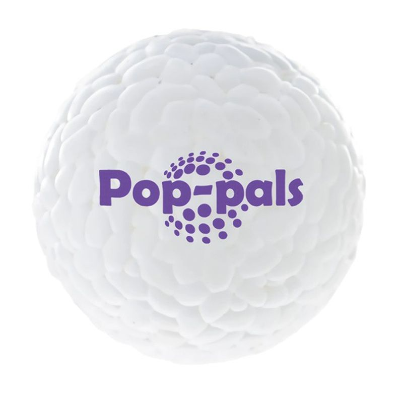 Popping ball dog toy
