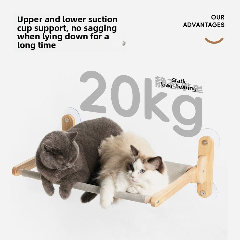 Hanging cat shelf